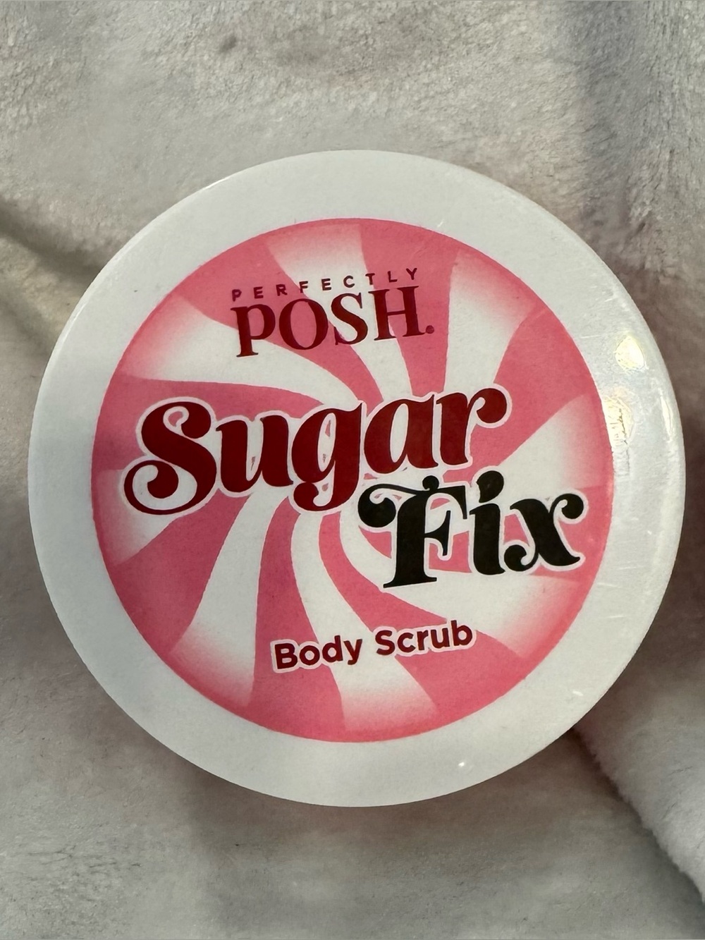 Perfectly Posh Sugar Fix Body Scrub - Pink & White NWT